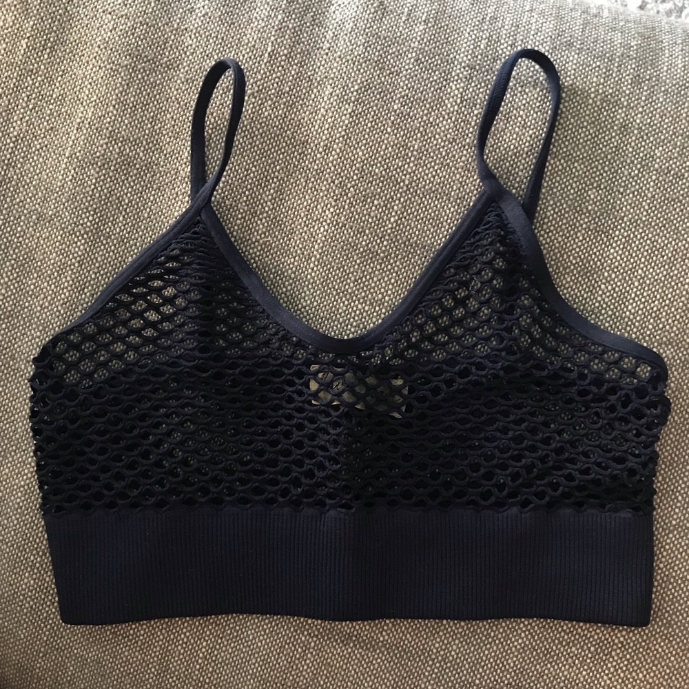 Navy mesh bralette